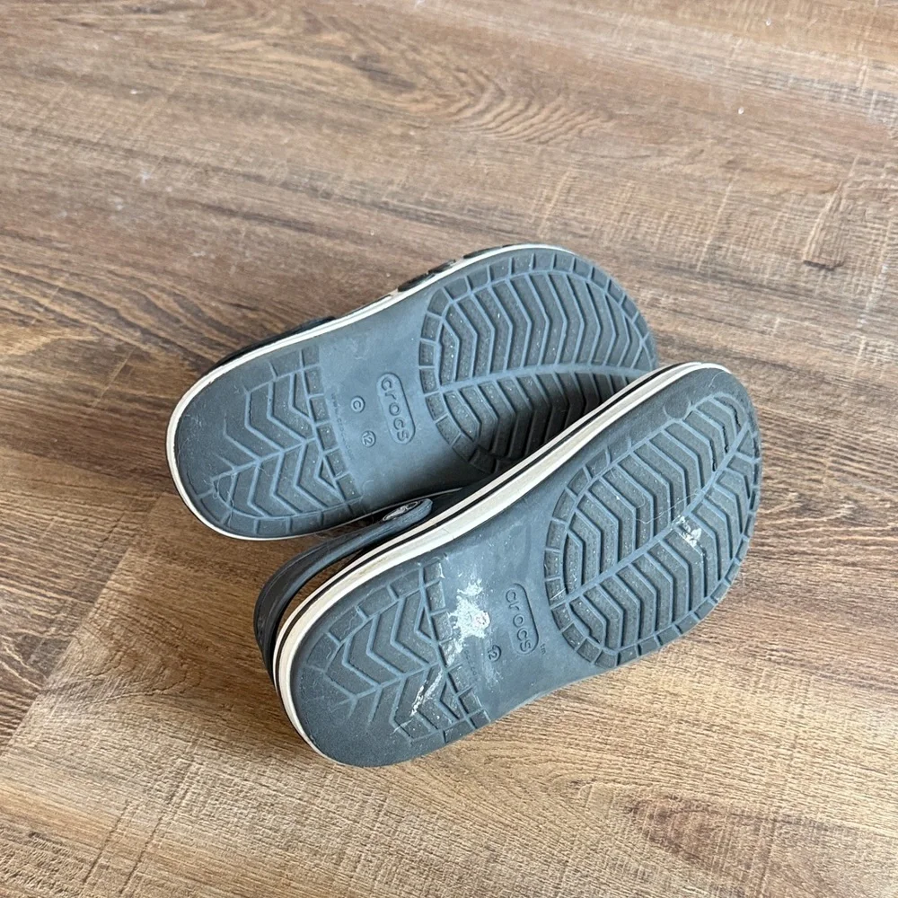 CROCS Bayaband Clog Black and White Slip On Clog Size C 12